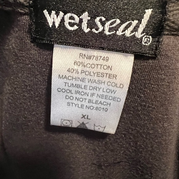 Wet Seal vintage field jacket fitted sweatshirt fabric size Junior Xl - Picture 6 of 7